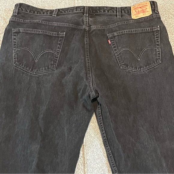 Vintage Levis 550 Jeans Mens Size 48X30 Actual 46x29 Black Relaxed Fit Denim - Picture 8 of 11